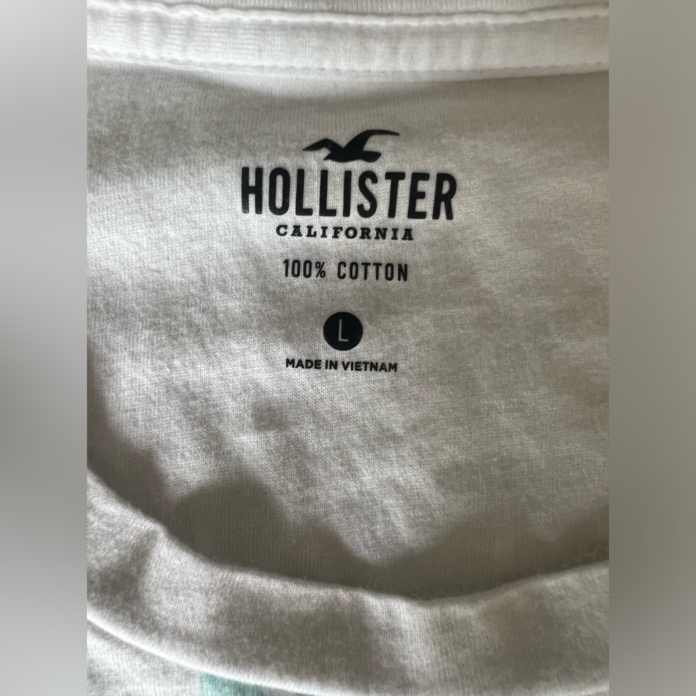 Hollister Men's Blue White Striped Shirt~Large - Picture 5 of 6